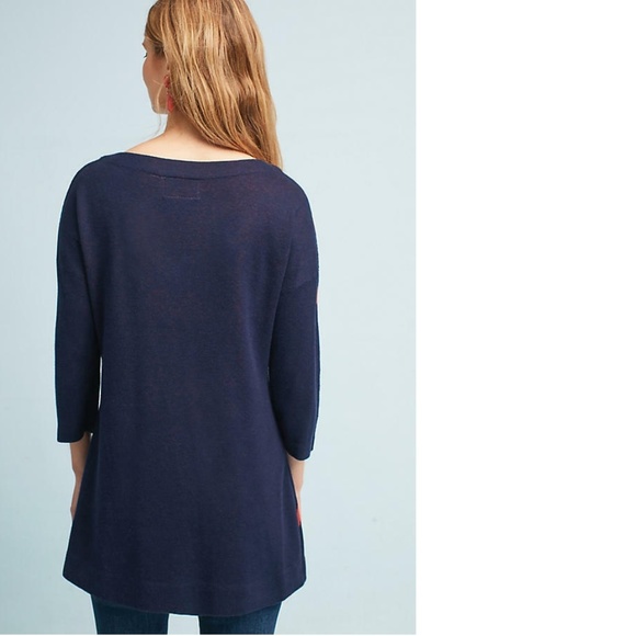 Anthropologie Megara Floral Tunic sweater size S new with tag - Picture 5 of 8